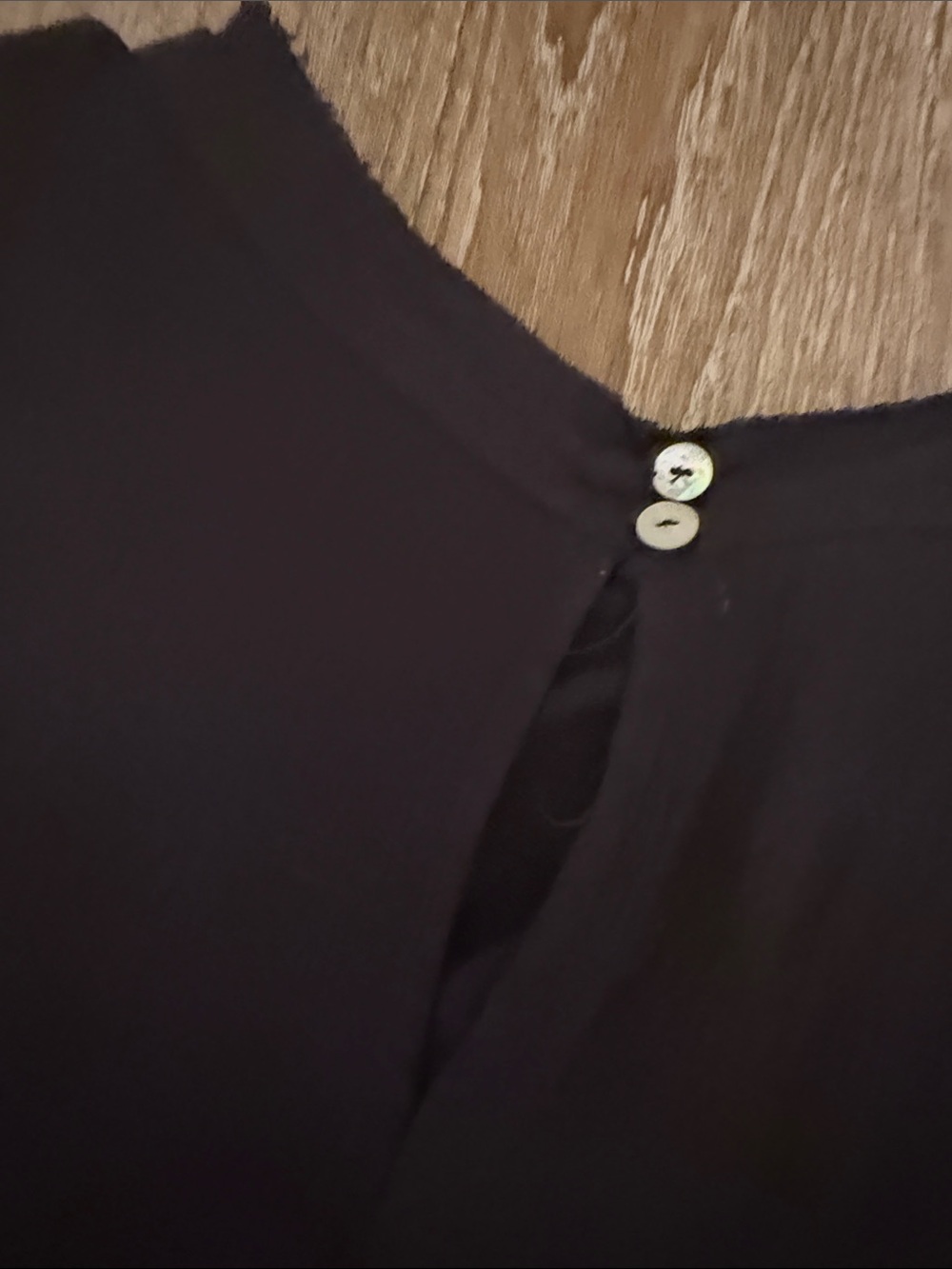 Maurices Sleeveless Tiered High-Low High-Neck Black Blouse - Picture 3 of 4